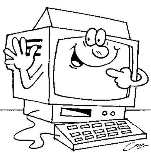 Happy looking computer