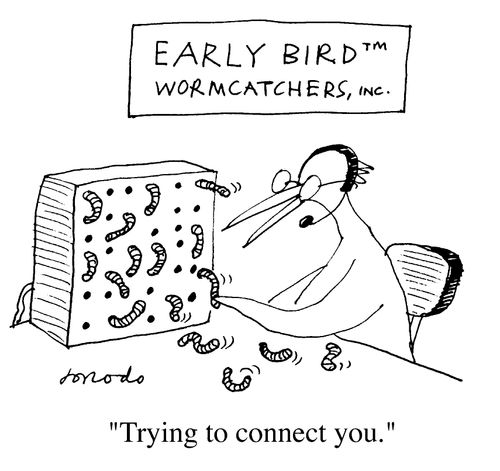 Bird's telephone exchange - Early Bird Wormcatchers, inc