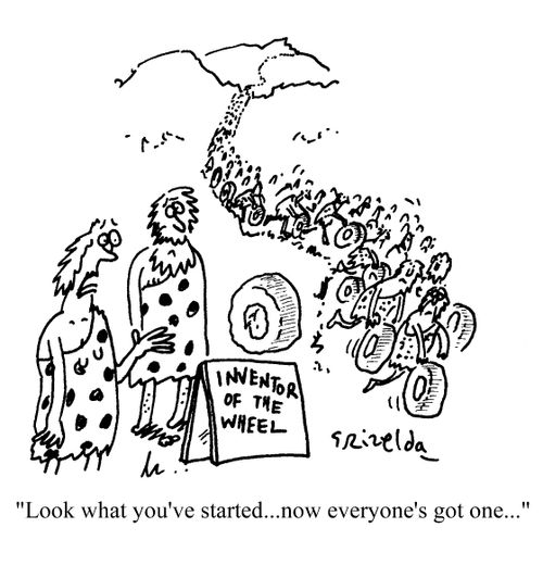 'Look what you've started... now everyone's got one...'