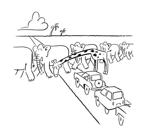 Traffic jam.