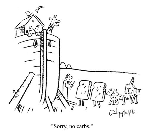 'Sorry, no carbs.'