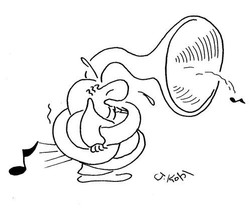 Tuba player.