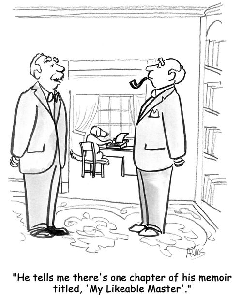 'He tells me there's one chapter of his memoir titled, 'My Likeable Master'.'