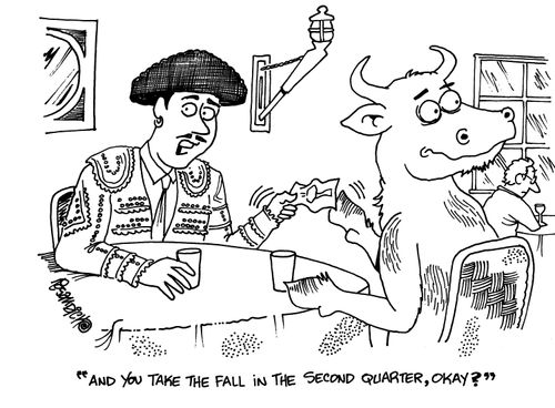 'And you take the fall in the second quarter, okay?'
