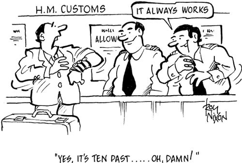 'Yes, it's ten past.....oh, damn!'