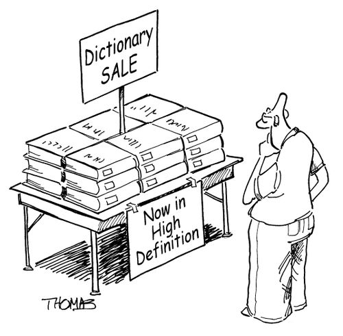 Dictionary Sale - Now in High Definition.