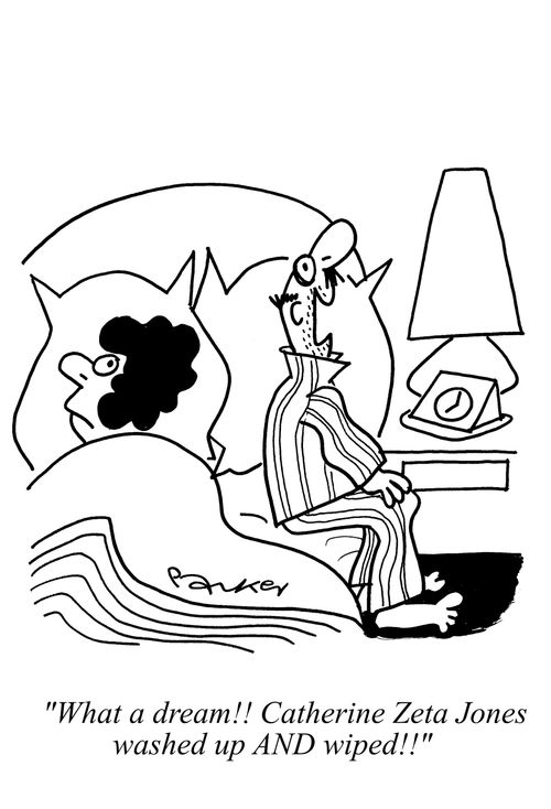 'What a dream!!Catherine Zeta Jones washed up AND wiped!!!'