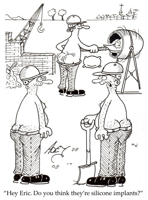"Hey Eric.  Do you think they're silicone implants?"