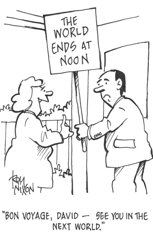 'Bon Voyage, David - see you in the next world.'