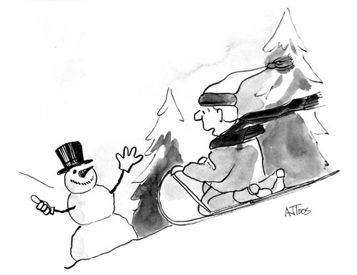 Hitchhiking Snowman.