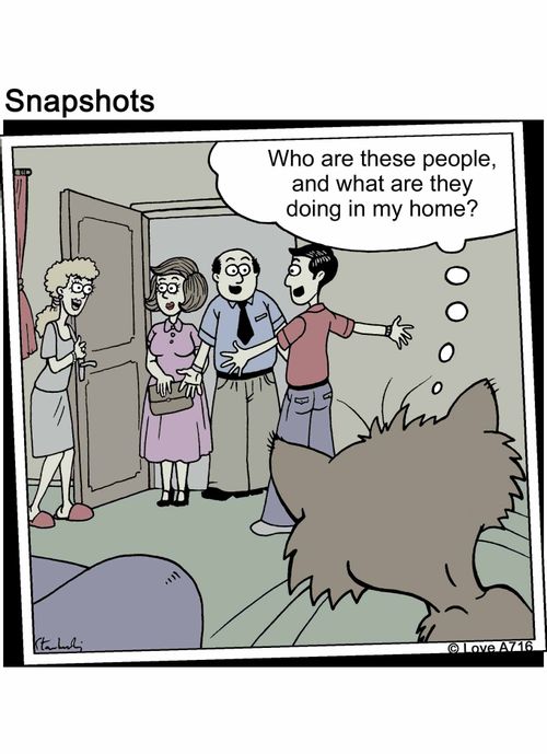 "Who are these people, and what are they doing in my home?"