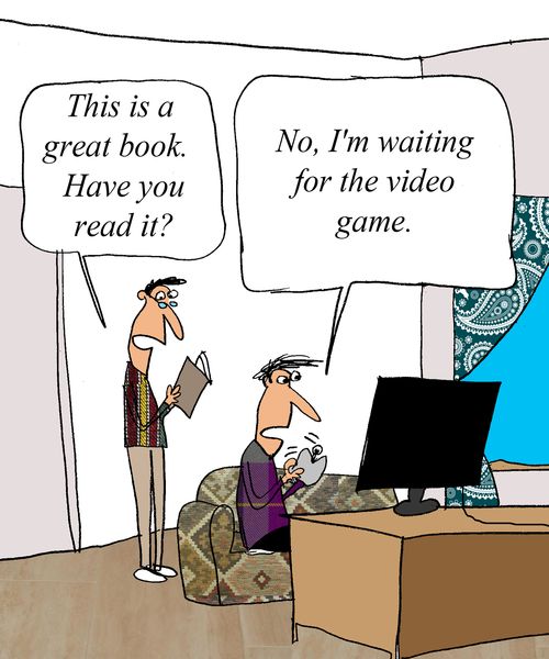 'This is a great book. Have you read it?'  