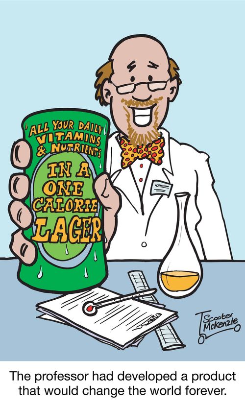 The professor had developed a product that would change the world forever.
