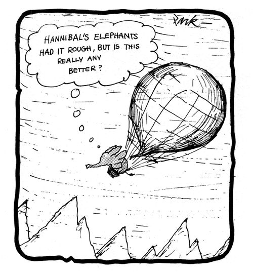 'Hannibal's elephants had it rough, but is this really any better?'