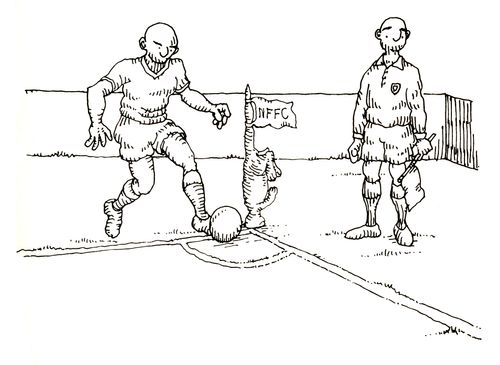 101 uses of a dead cat: corner flag post.