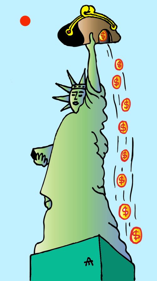 Statue of Liberty and the Financial Crisis
