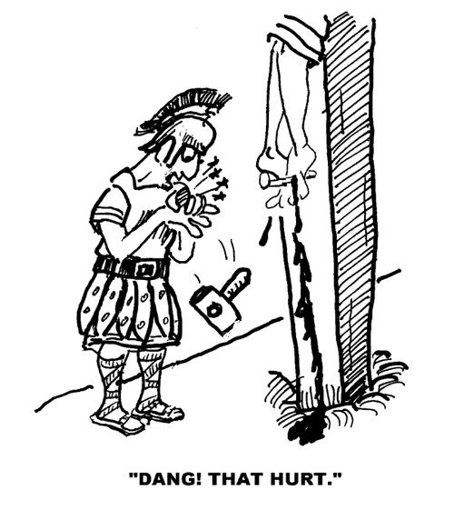 'Dang! That hurt.'