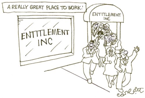 A really great place to work: 'Entitlement Inc'