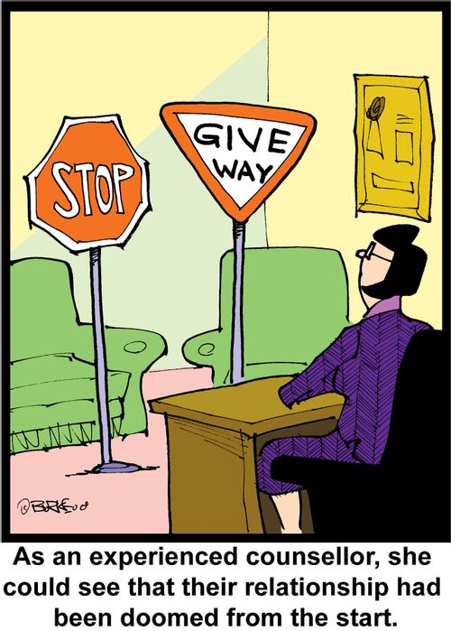 As an experienced counsellor, she could see that their relationship had been doomed from the start.