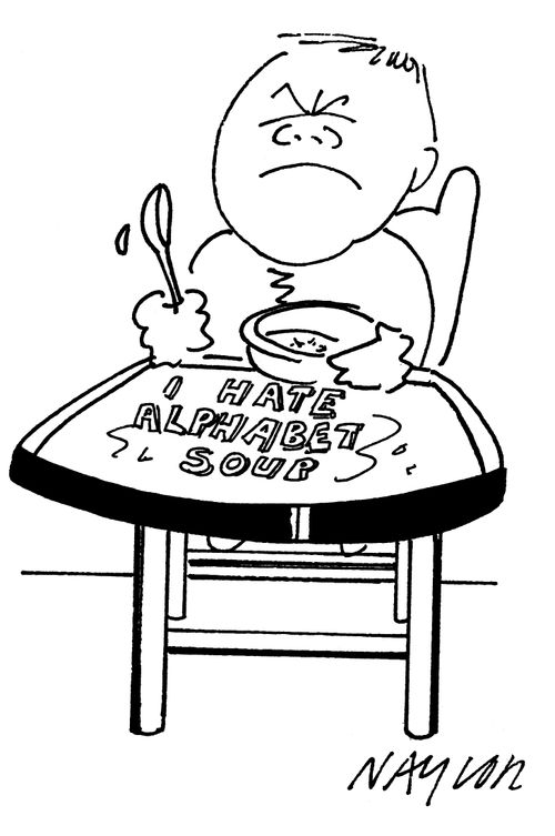 I Hate Alphabet Soup.