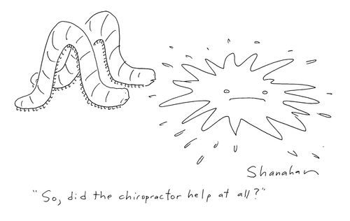 'So did the chiropractor help at all?'