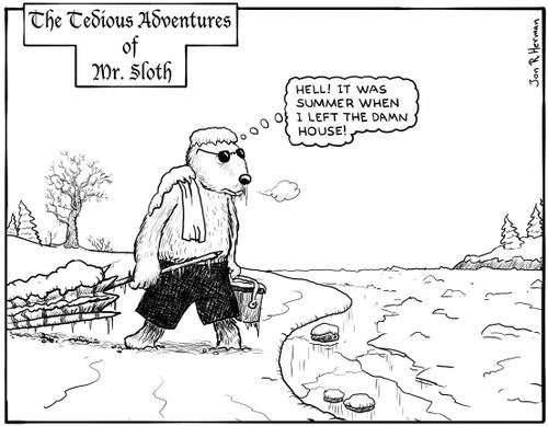 The Tedious Adventures of Mr. Sloth #2 - It was summer when I left the house!