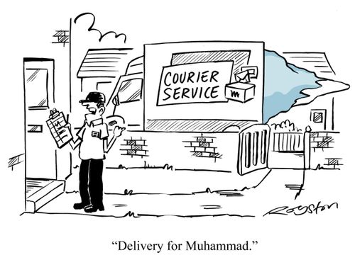 'Delivery for Muhammad.'