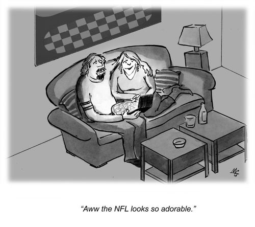 'Aww the NFL looks so adorable.'