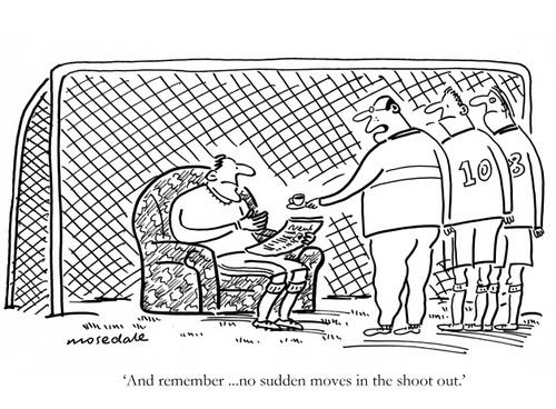 'And remember...no sudden moves in the shoot out.'