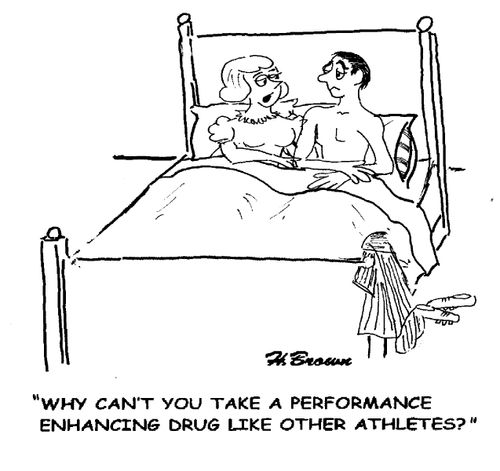 'Why can't you take a performance enhancing drug like other athletes?'