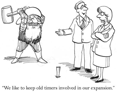 'We like to keep old timers involved in our expansion.'