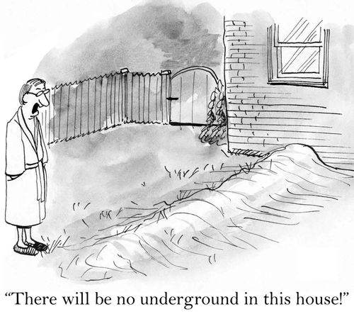 'There will be no underground in this house.'