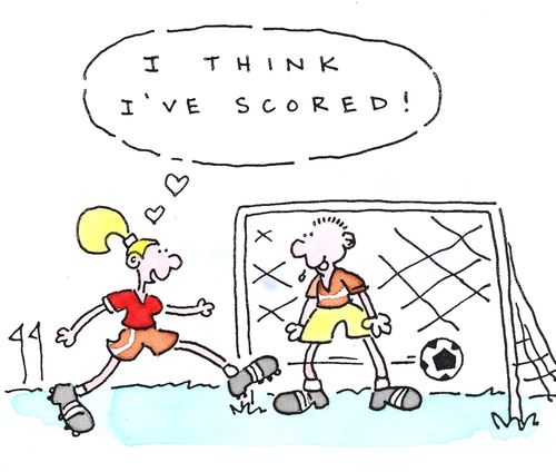 'I think I've scored.'