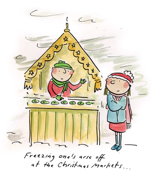 Freezing one's arse off at the Christmas Markets...