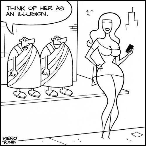 'Think of her as an illusion.'