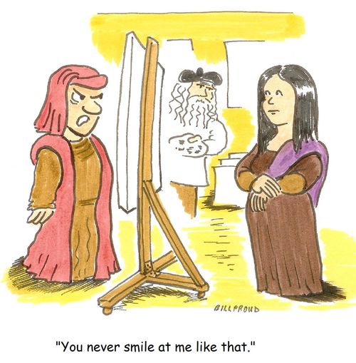 'You never smile at me like that!'