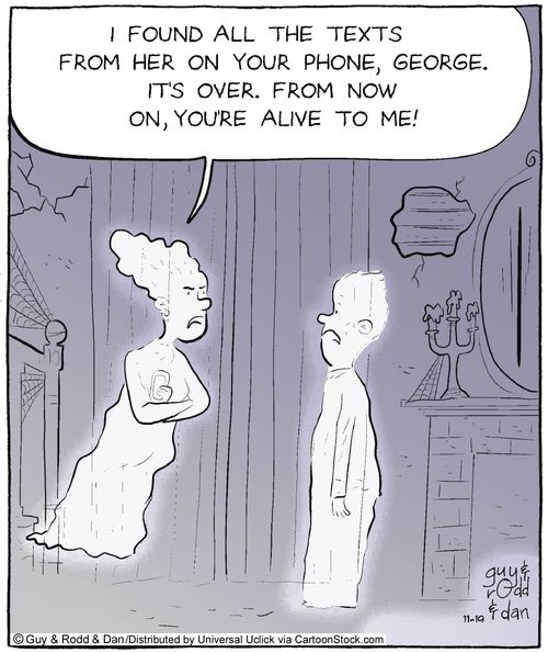 'I found all the texts from her on your phone, George. It's over. From now on, you're alive to me!'