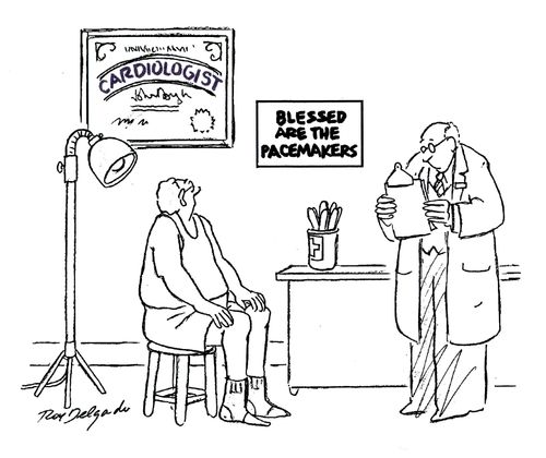 Blessed are the pacemakers.