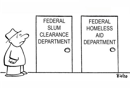 Federal Slum Clearance DepartmentFederal Homeless Aid Department.
