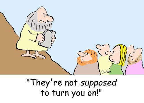 'They're not SUPPOSED to turn you on!'