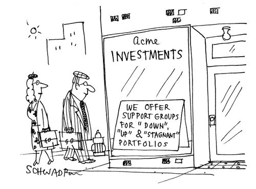 'We offer support groups for 'down', 'up' and 'stagnant' portfolios.'