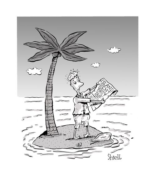 Island rent due.