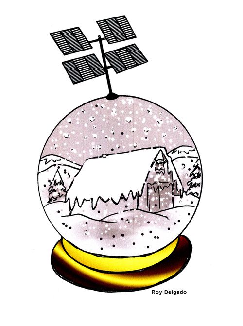Living in a snow globe.