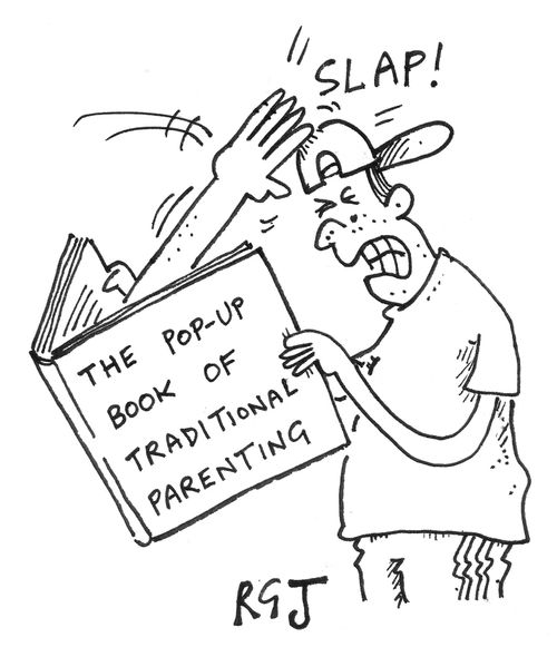 'The Pop-Up Book of Traditional Parenting.'
