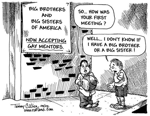Big Brothers and Big Sisters of America now accepting gay mentors.