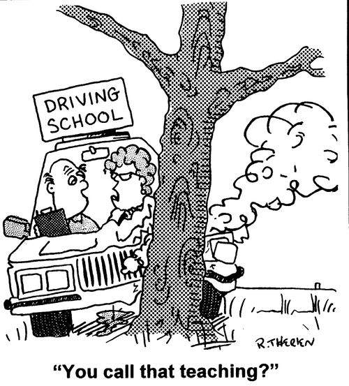"You call that teaching."
