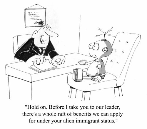 Alien immigration benefits