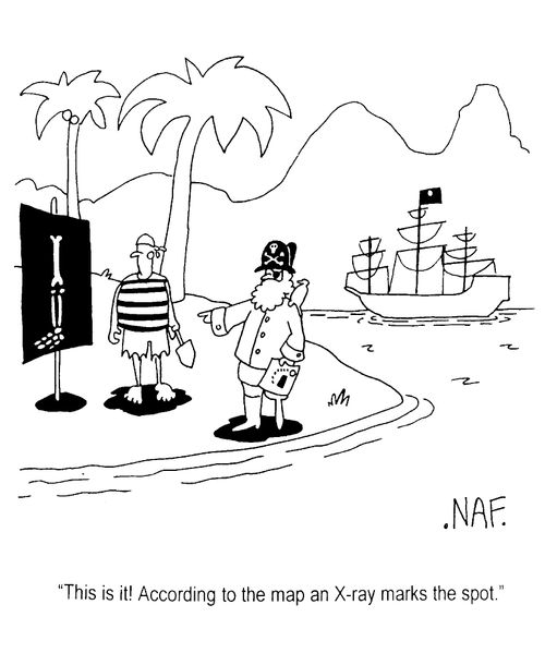 "This is it! According to the map an X-ray marks the spot."