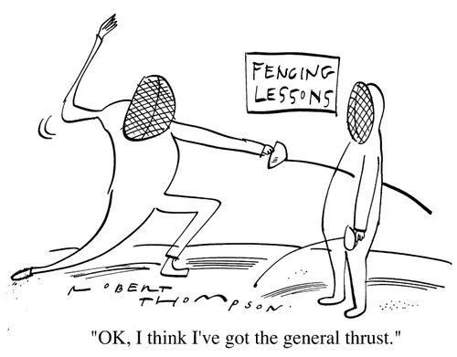 "Okay, I think I've got the general thrust"