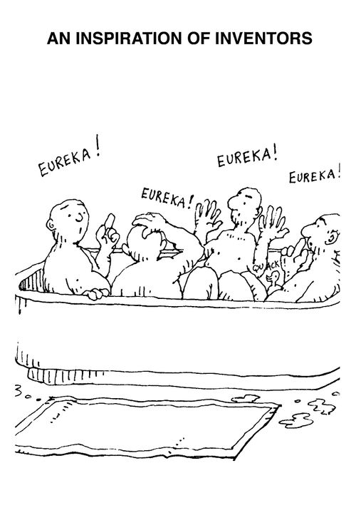 An inspiration of inventors - "Eureka!"